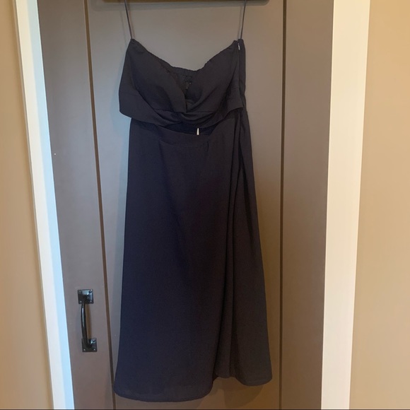 VICI Othello Strapless Twist Front Midi Dress - Picture 3 of 4